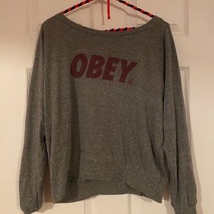 Obey Grey Sweater